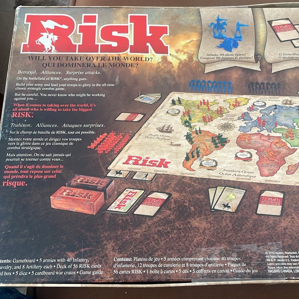 Hasbro Risk The Game of Strategic Conquest - Picture 5 of 15